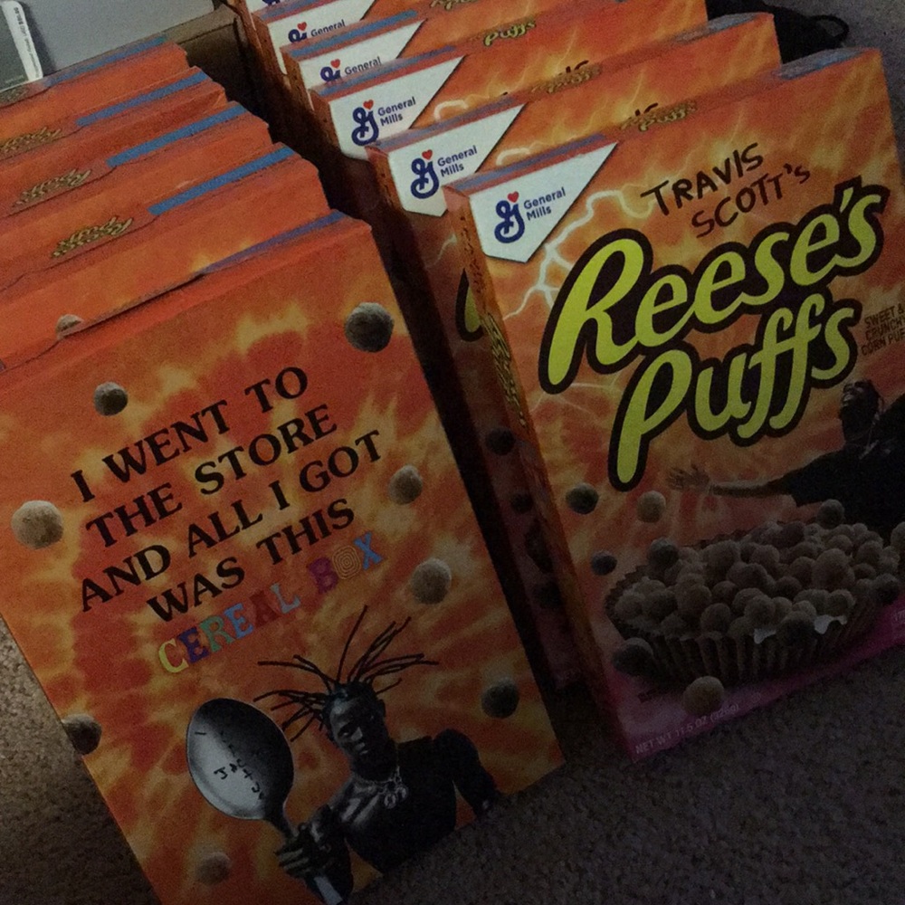 12 boxes of Travis Scott Reese’s Puffs